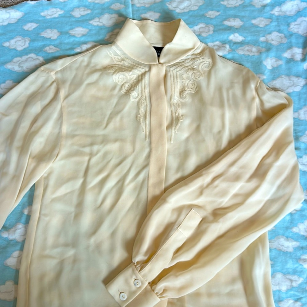 Cream Blouse